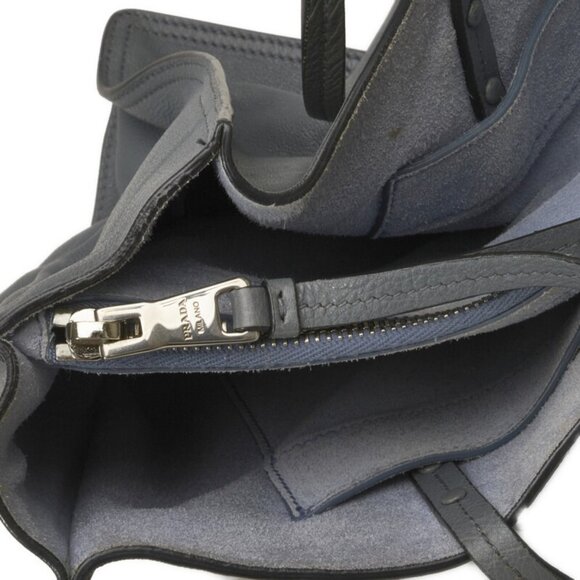 PRADA Blue Leather Shoulder Bag - Picture 7 of 13